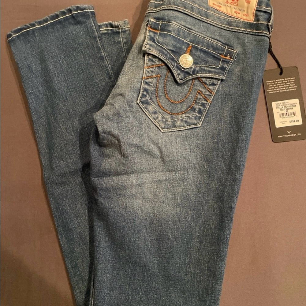 New With Tags True Religion Women's Denim Skinny Jeans size 25